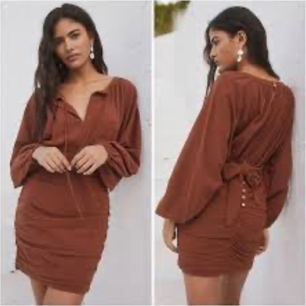 BROWN Free People The Only One Dress: SOLD out online - Picture 2 of 11